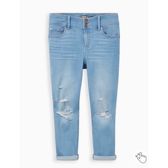 NEVER WORN Torrid 22 Crop Jegging - Super Soft Eco Light Wash - Picture 2 of 15